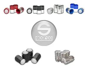Sparco Tyre Valve Stem Caps for Bikes Pro Style